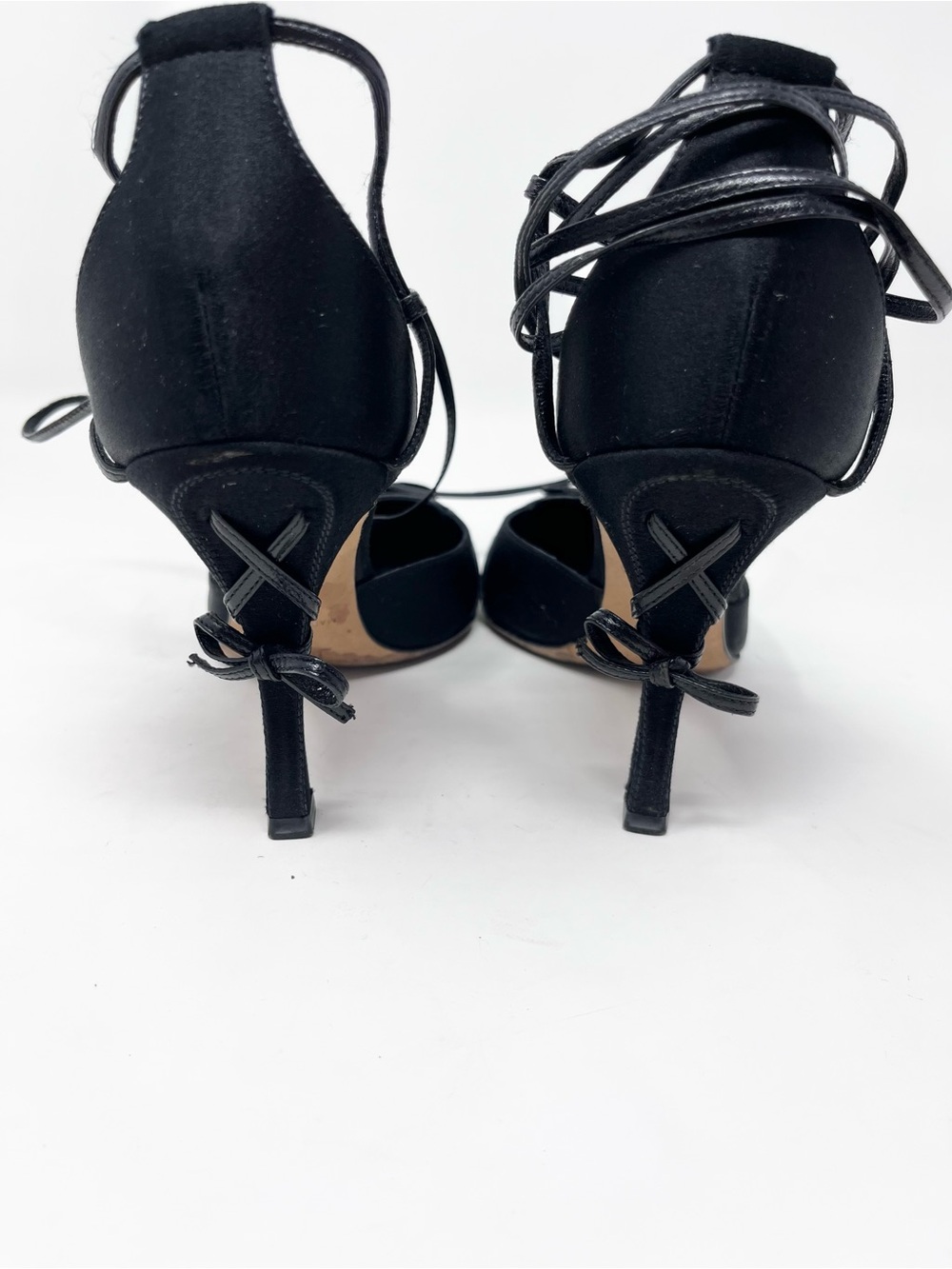 Dior Vintage Silk Pointed Toe Bow Corset Heel John Galliano Y2K size 36.5 EU - Picture 11 of 12